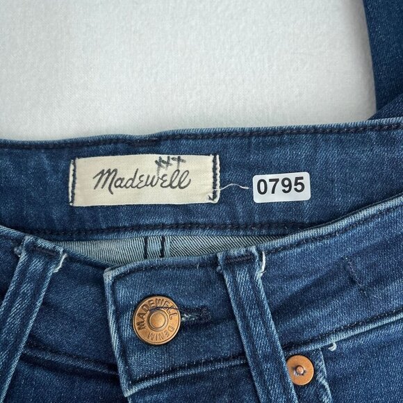 Madewell Curvy Mid-Rise Stovepipe Jeans Dark Wash Stretch Denim Womens 24 - Picture 10 of 15